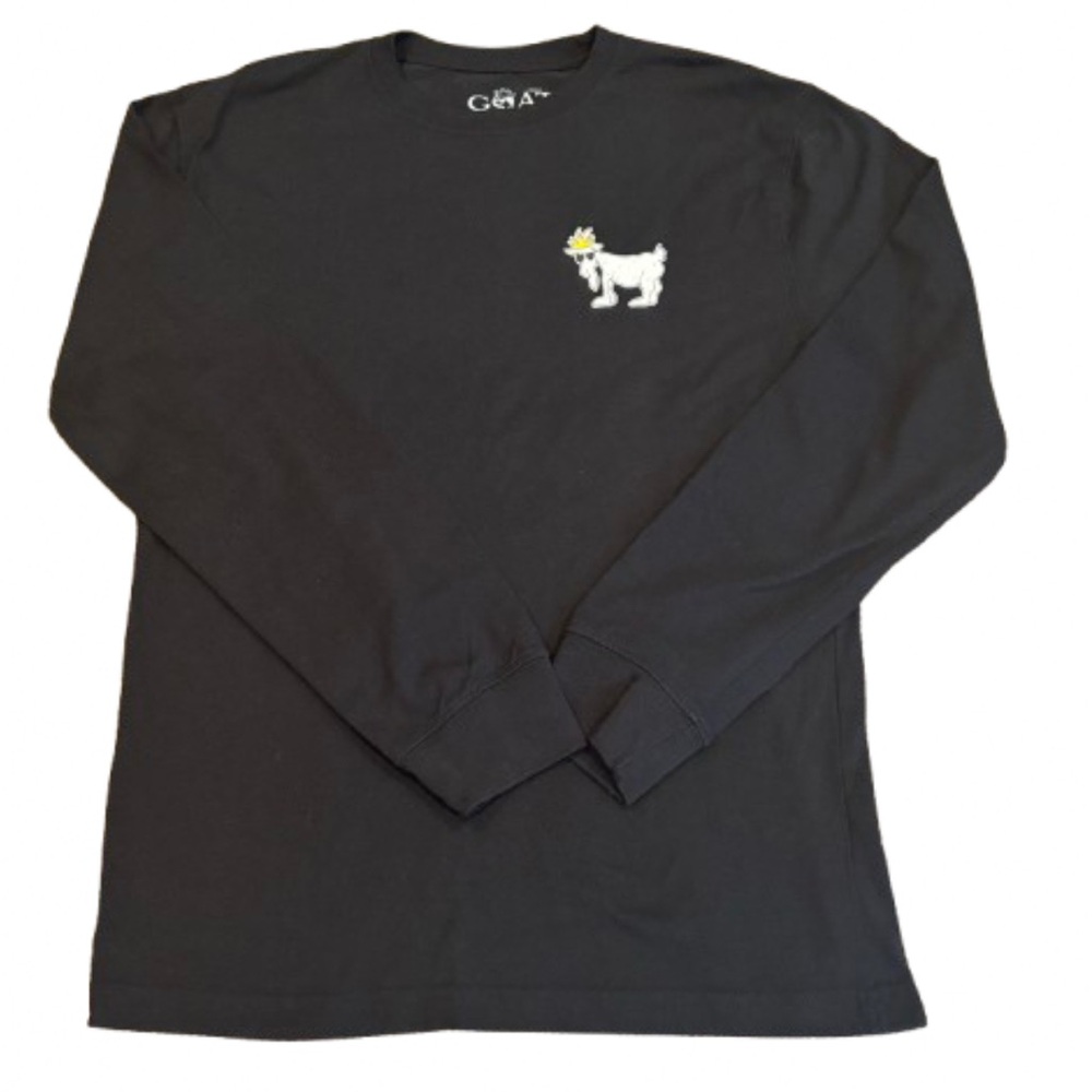 Goat USA Men’s Crew Neck Long Sleeve Short Black Size Small - Picture 1 of 5